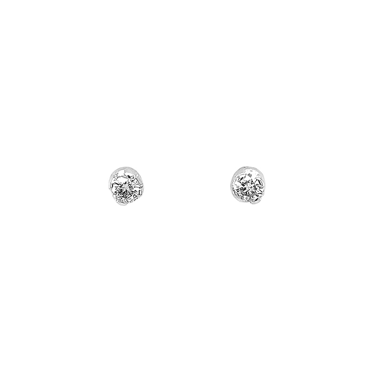 Gold Earrings with Diamonds