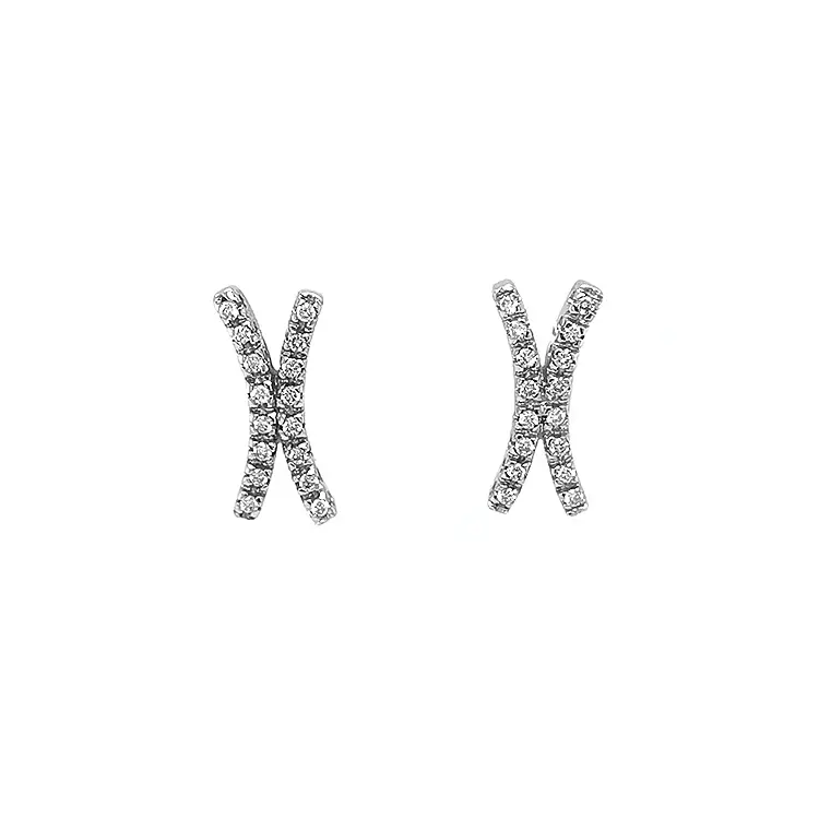 Zlaté Náušnice s Diamanty