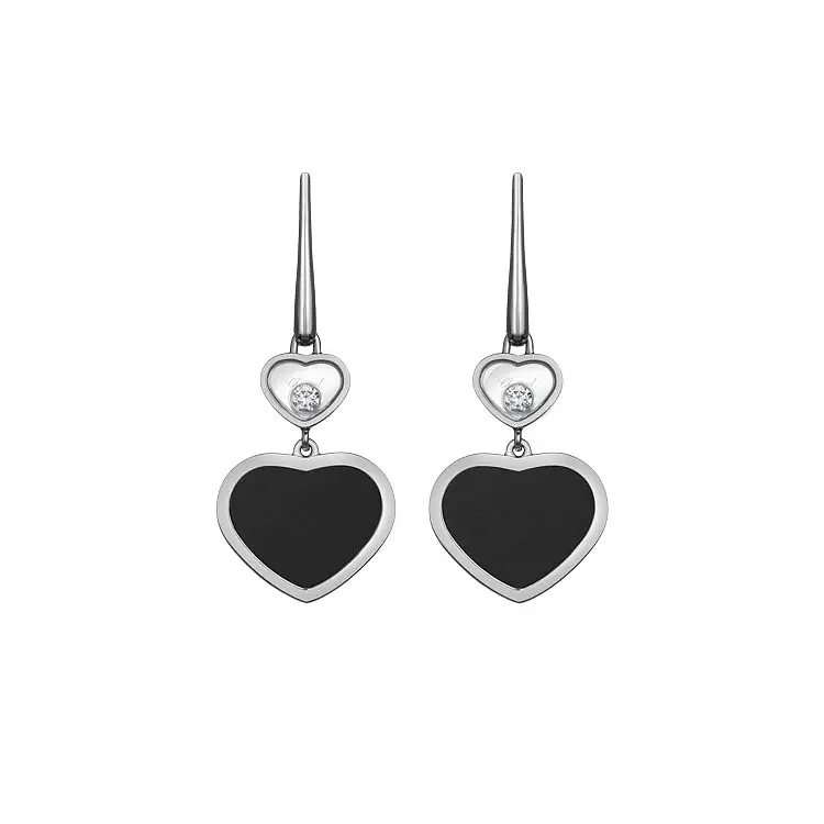 Zlaté Náušnice Chopard Happy Hearts 837482-1210