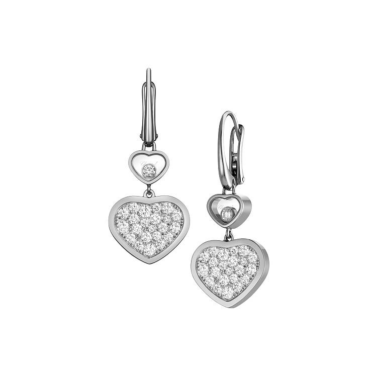 Gold Earrings Chopard Happy Hearts 837482-1009