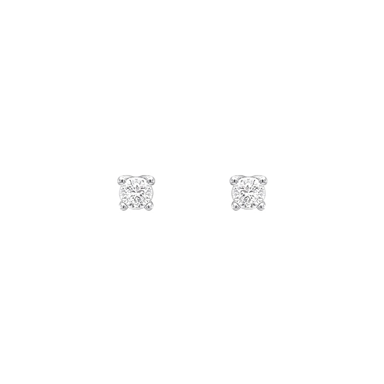 White gold diamond stud earrings