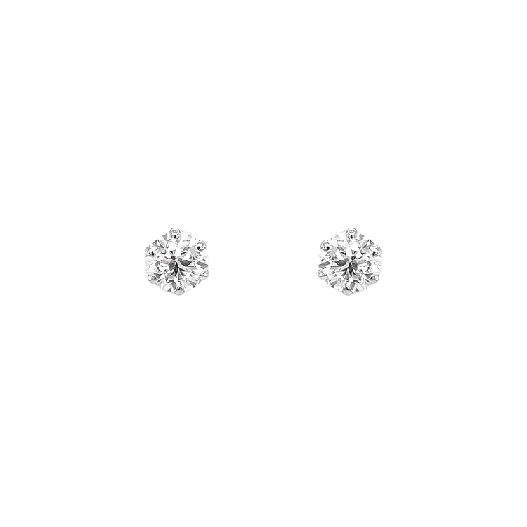 Gold Pecky Earrings with Diamonds