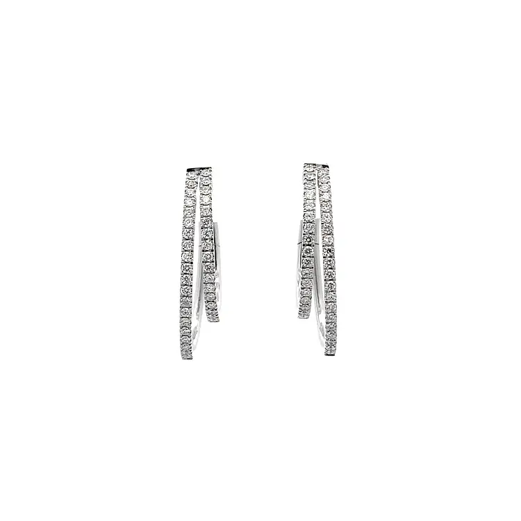 Zlaté Náušnice s Diamanty