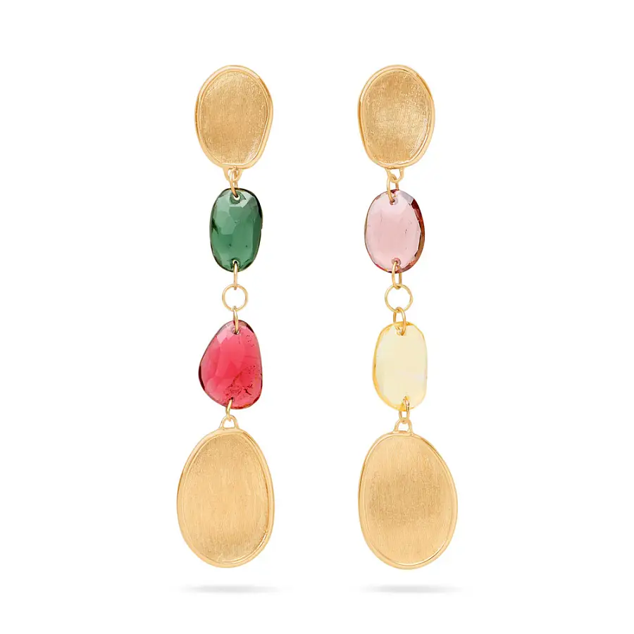 Zlaté Náušnice Marco Bicego Lunaria Color OB1899 TM Y