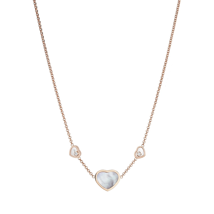 Gold Chopard Happy Hearts Necklace 81A082-5301