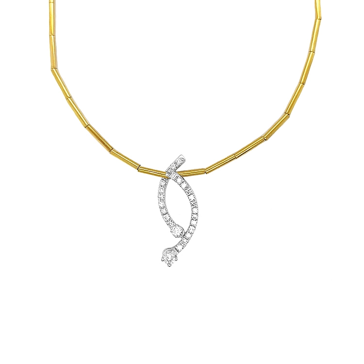 Zlatý Náhrdelník s Diamanty