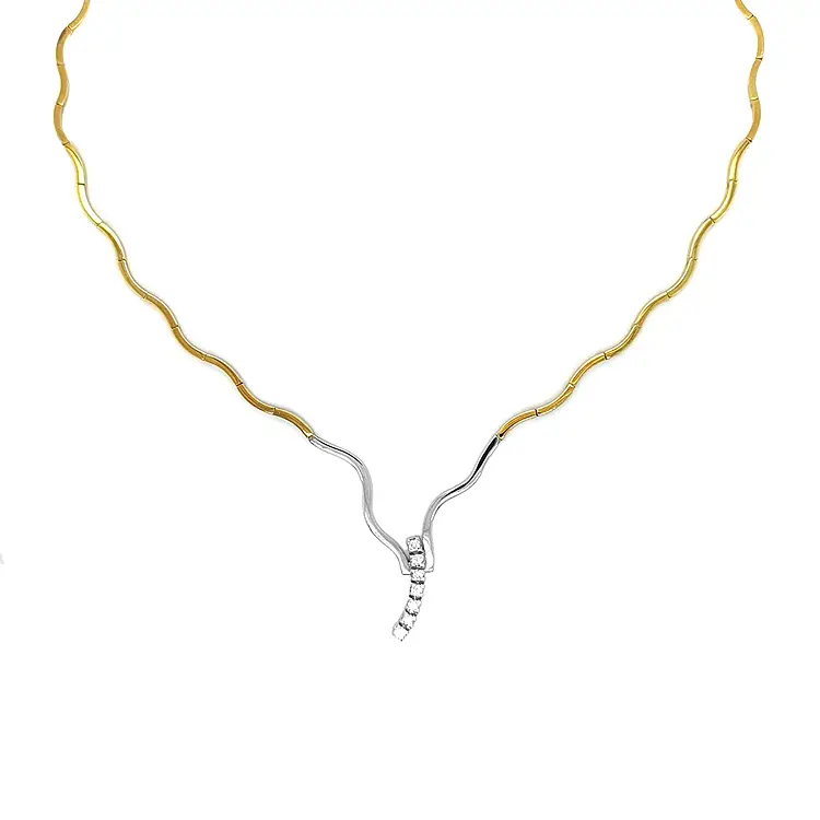 Zlatý Náhrdelník s Diamanty