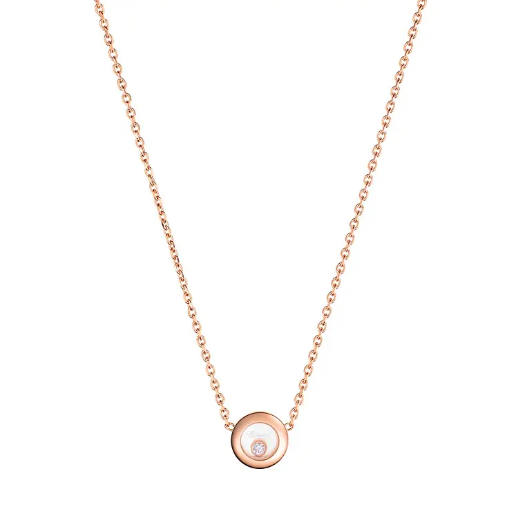 Zlatý Náhrdelník Chopard Happy Diamonds 81A017-5001