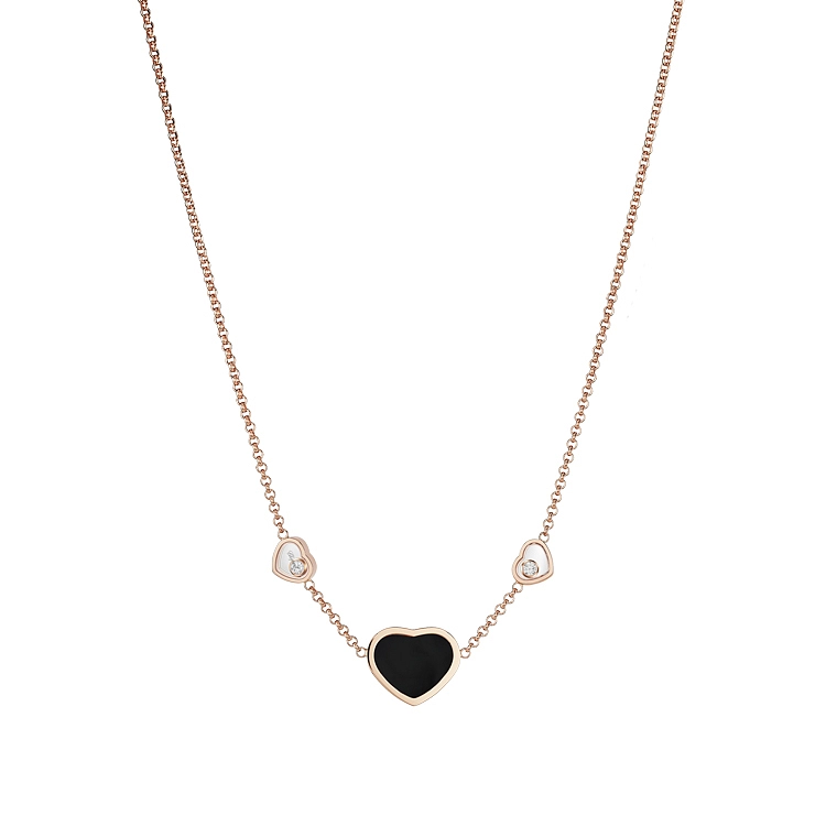 Gold Chopard Happy Hearts Necklace 81A082-5201