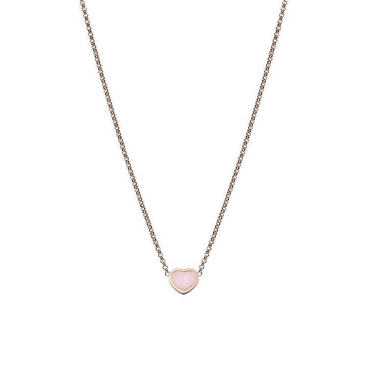 Zlatý Náhrdelník Chopard Happy Hearts 81A086-5620