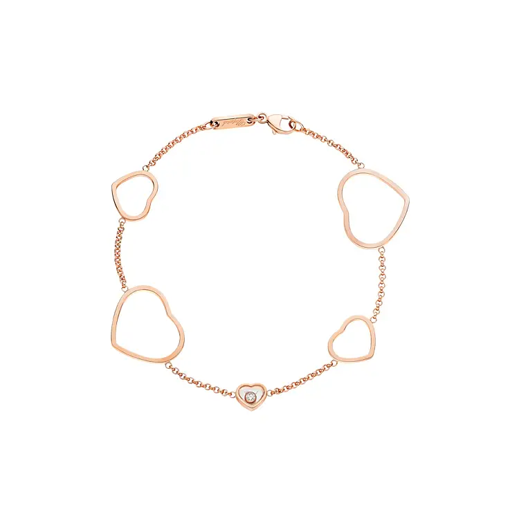 Zlatý Náramek Chopard Happy Hearts 857482-5001