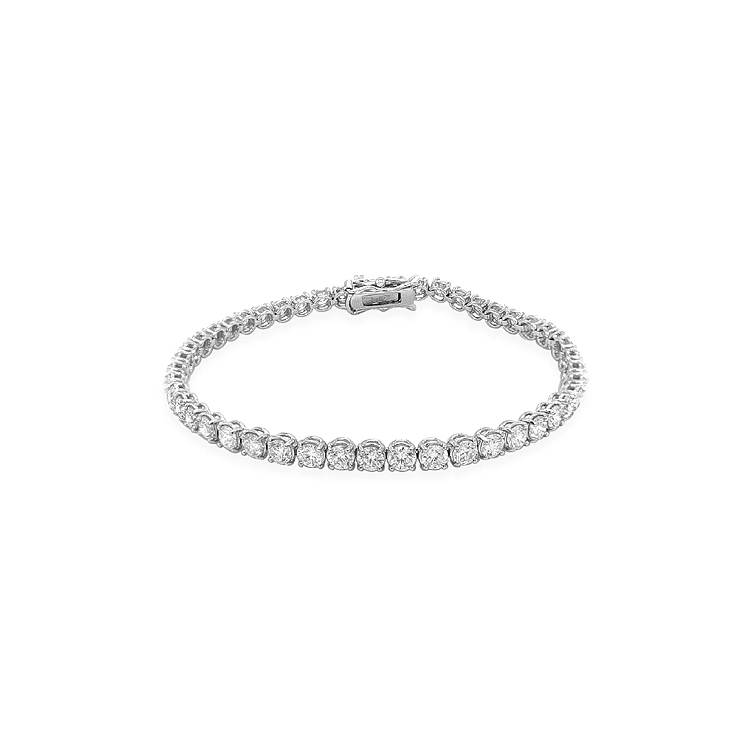Gold Tennis Bracelet with Diamonds