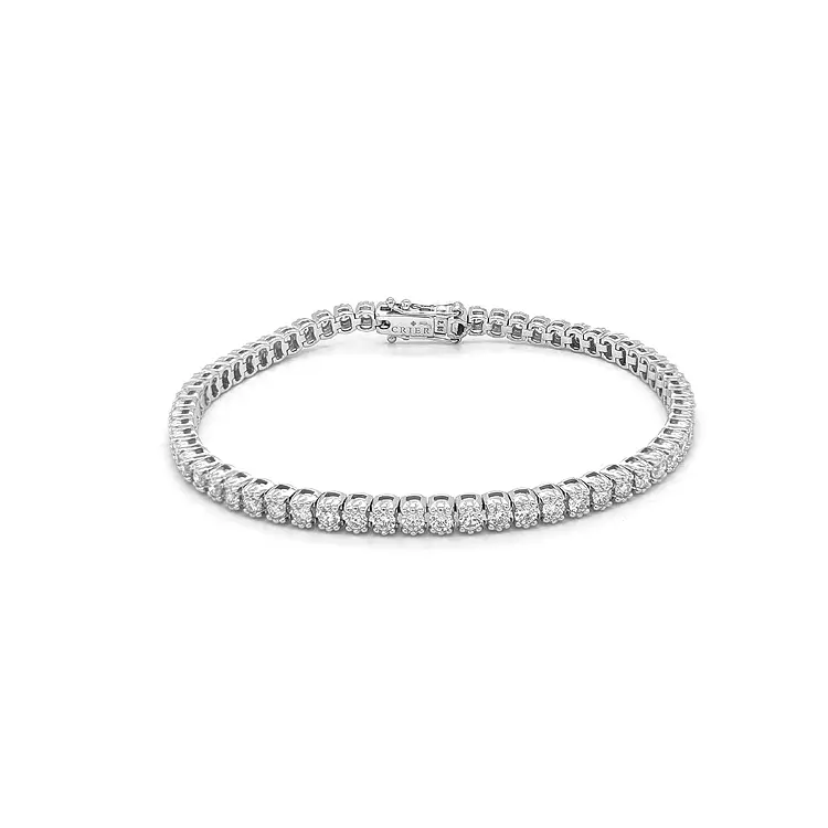 Zlatý Tennis Náramek s Diamanty