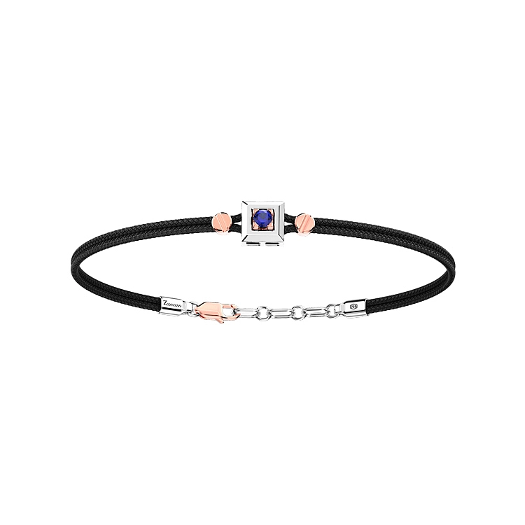 Gold Men's Bracelet Zancan with Sapphire