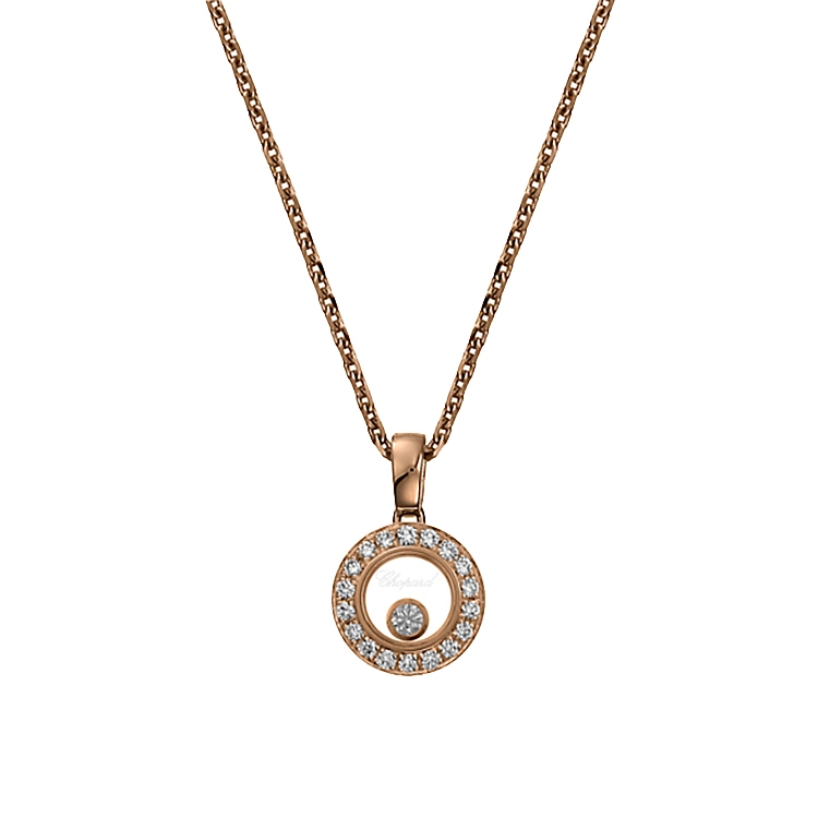 Gold Pendant Chopard Happy Diamonds 79A017-5201