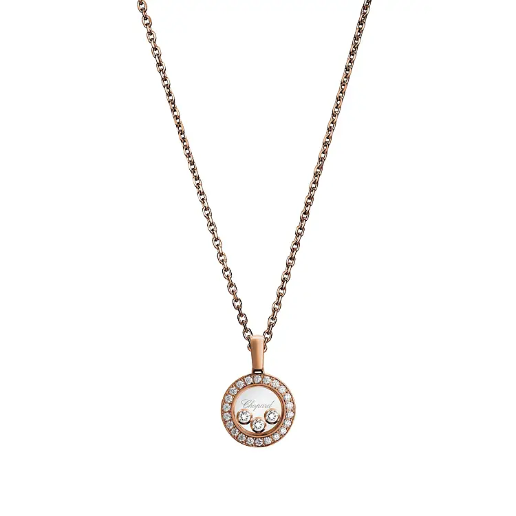 Zlatý Přívěšek Chopard Happy Diamonds 79A018-5201