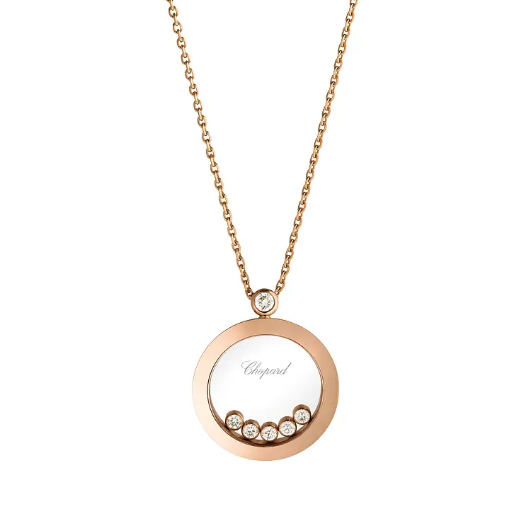 Zlatý Přívěsek Chopard Happy Diamonds 799434-5001