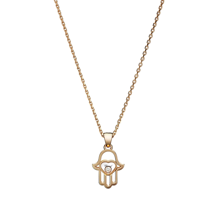 Gold Pendant Chopard Happy Diamonds 797864-5001