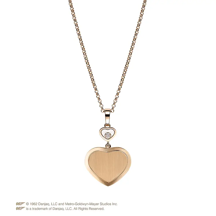 Zlatý Přívěsek Chopard Happy Hearts Golden Hearts James Bond 007 79A007-5021