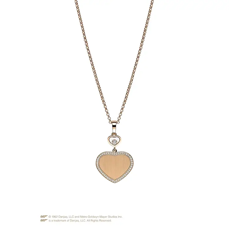 Zlatý Přívěsek Chopard Happy Hearts Golden Hearts James Bond 007 79A007-5921