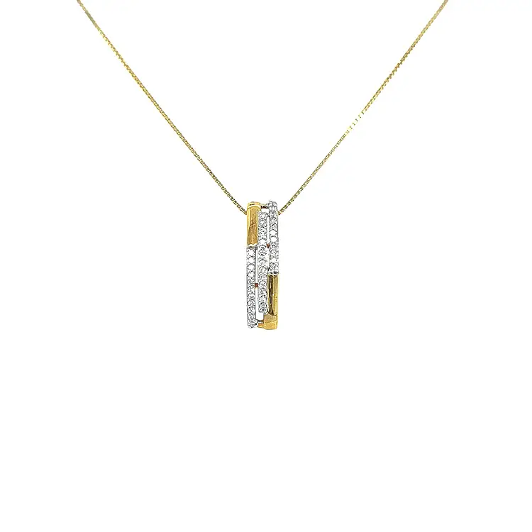 Zlatý Přívěsek s Diamanty