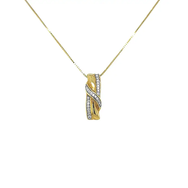 Zlatý Přívěsek s Diamanty