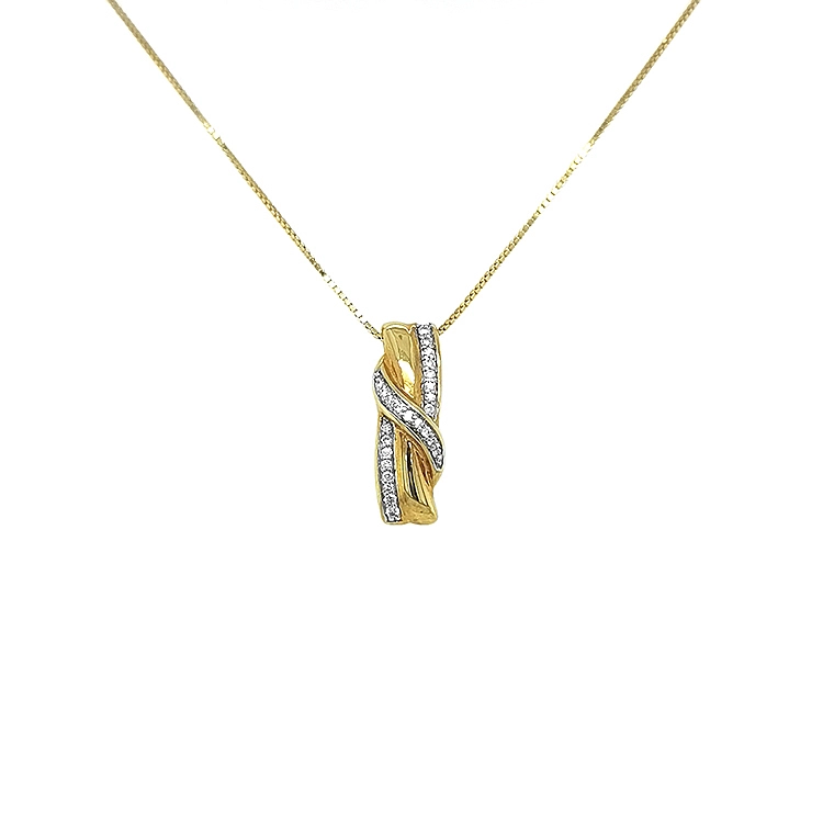 Zlatý Přívěsek s Diamanty
