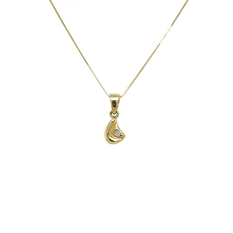 Zlatý Přívěsek s Diamantem