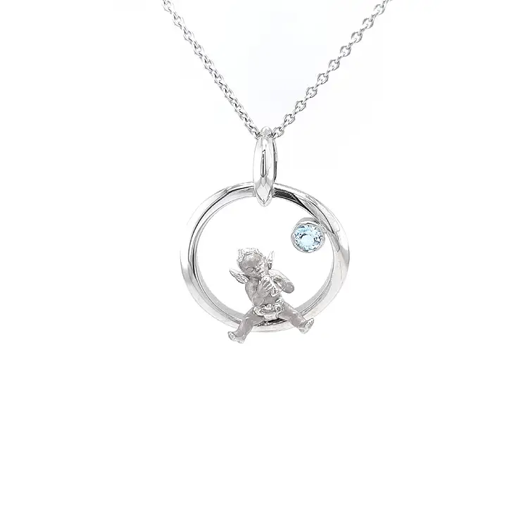 Zlatý Přívěsek Carrera y Carrera My Angel s Topazem