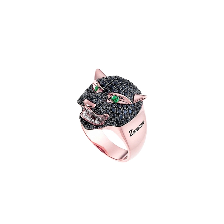 Zlatý Prsten Zancan Black Magic EA149RB