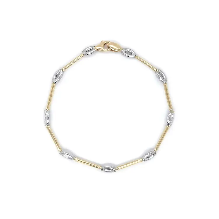 Zlatý Dámský Náramek z Barevného Zlata