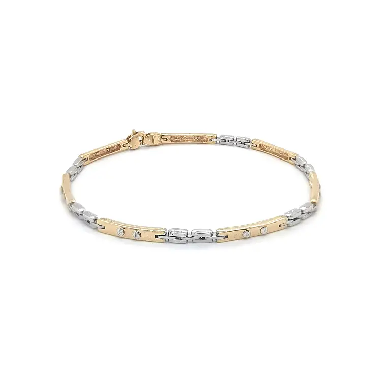 Zlatý Náramek z Kombinovaného Zlata