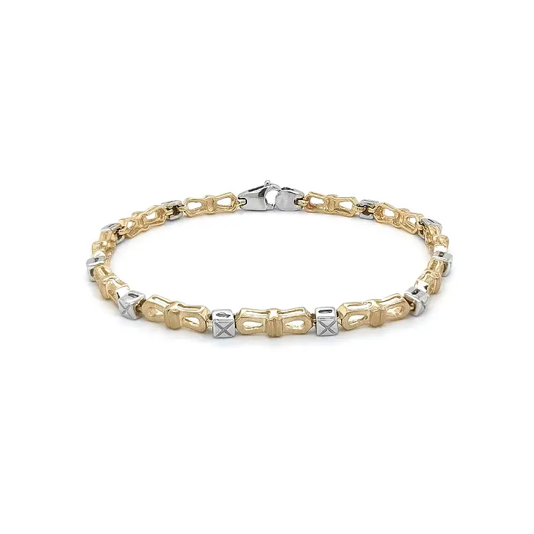 Zlatý Dámský Náramek z Kombinovaného Zlata