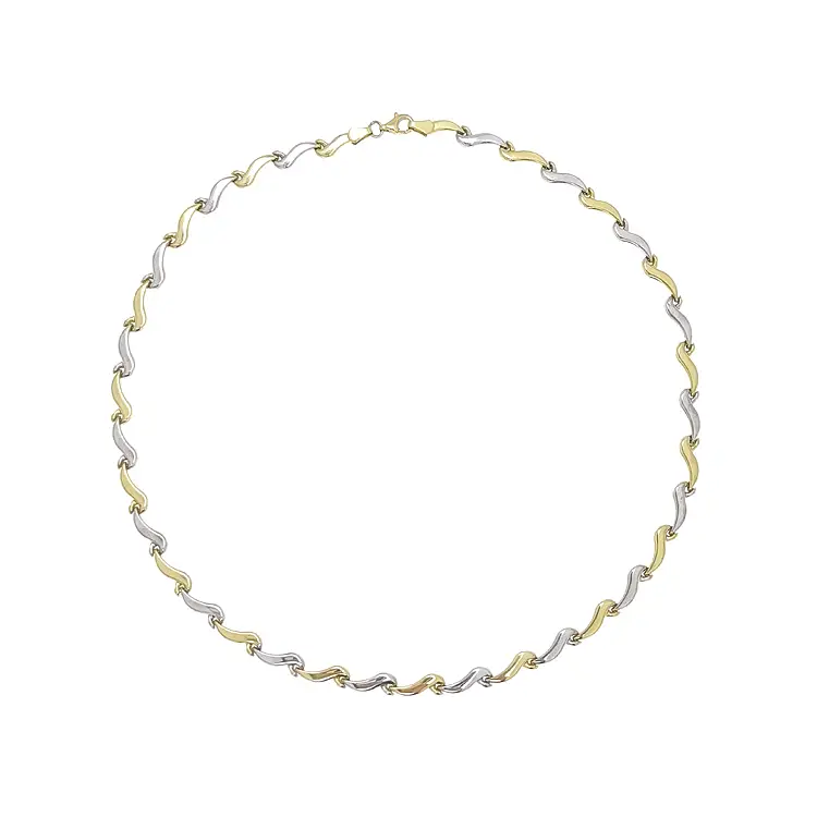 Zlatý Dámský Náhrdeník z Kombinovaného Zlata