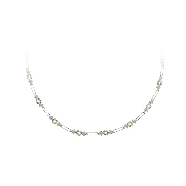 Zlatý Dámský Náhrdelník z Kombinovaného Zlata