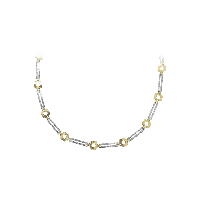 Zlatý Dámský Náhrdelník z Kombinovaného Zlata