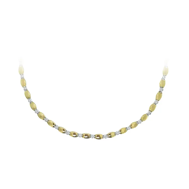 Zlatý Dámský Náhrdelník z Kombinovaného Zlata