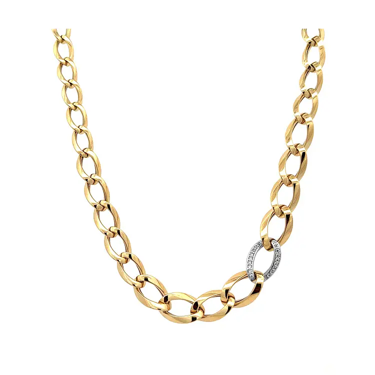 Zlatý Náhrdelník se Zirkony