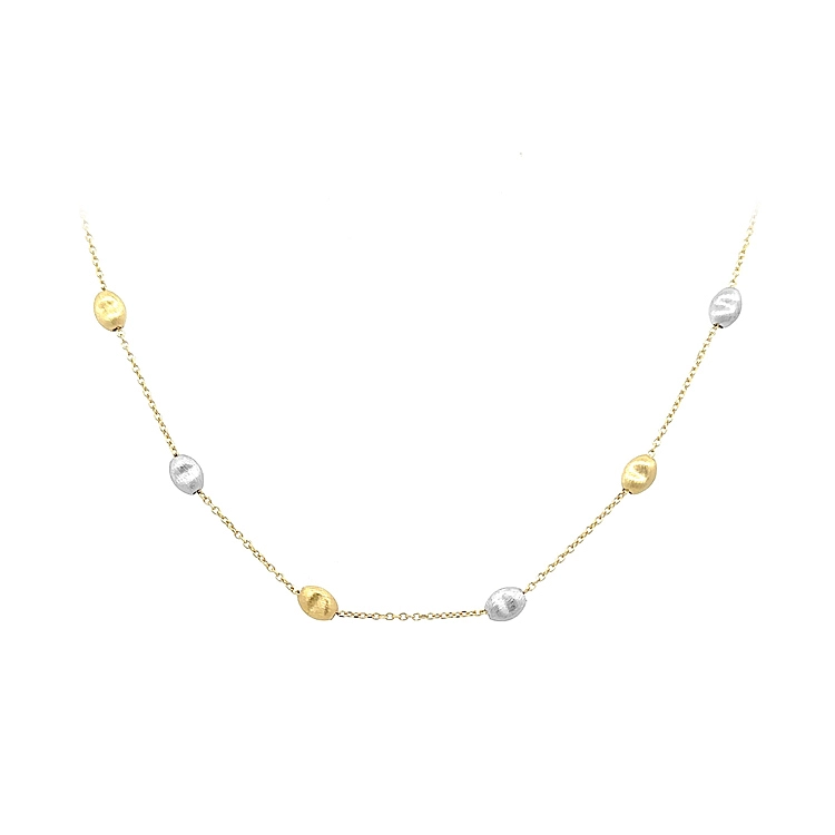 Ladies Necklace made of Combination Gold