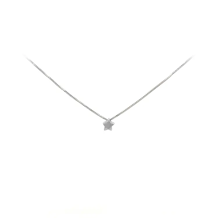 Náhrdelník Hvězda z Bílého Zlata