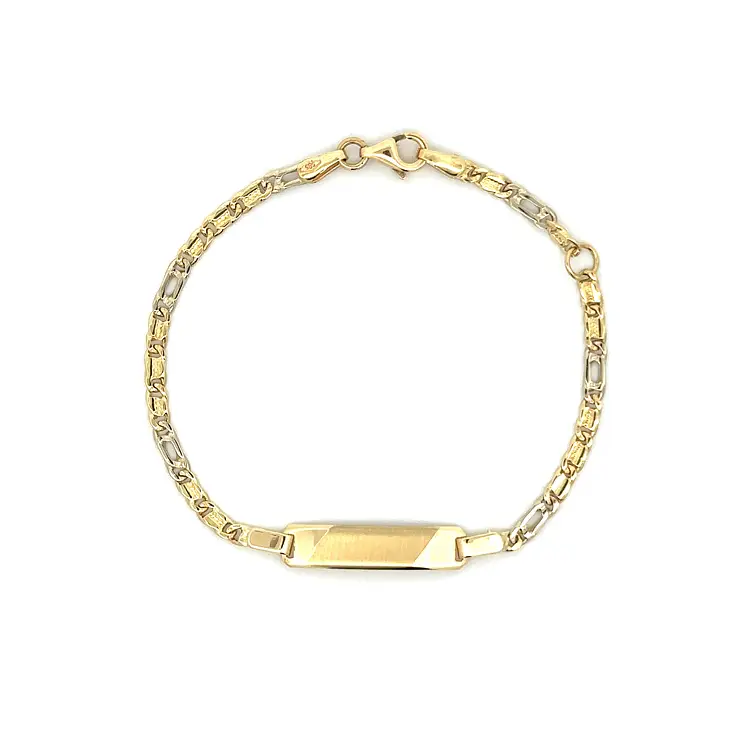 Zlatý Dětský Náramek s Destičkou