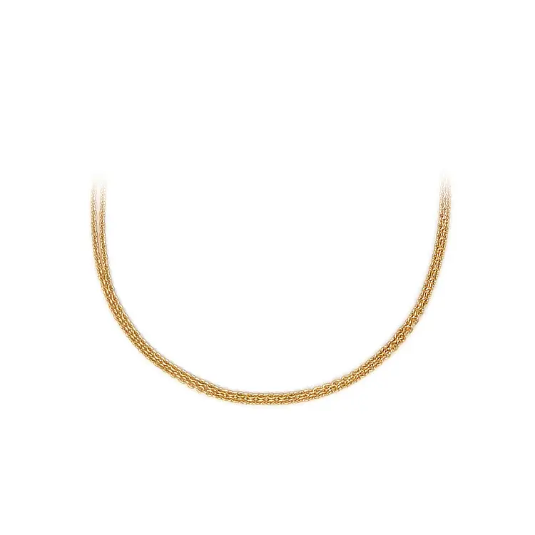 Zlatý Dvojitý Řetízek Anker