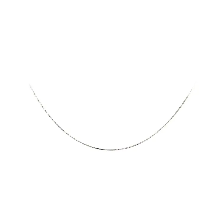 Řetízek z Bílého Zlata Cube - Kostka