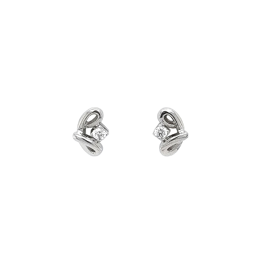 Pecky Earrings with Zircons