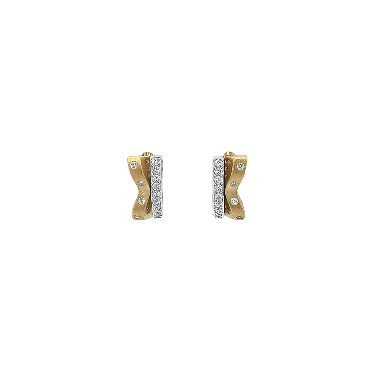 Earrings with Zircones in Gold