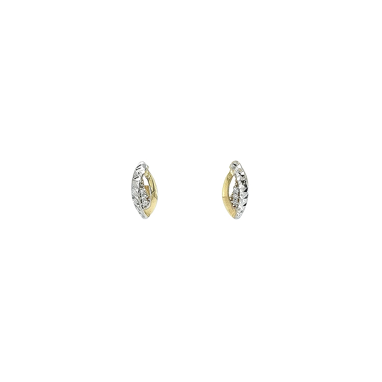 Earrings with Zircones in Gold