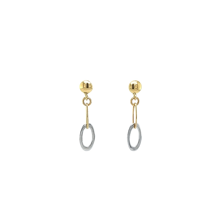 Earrings made of Combination Gold