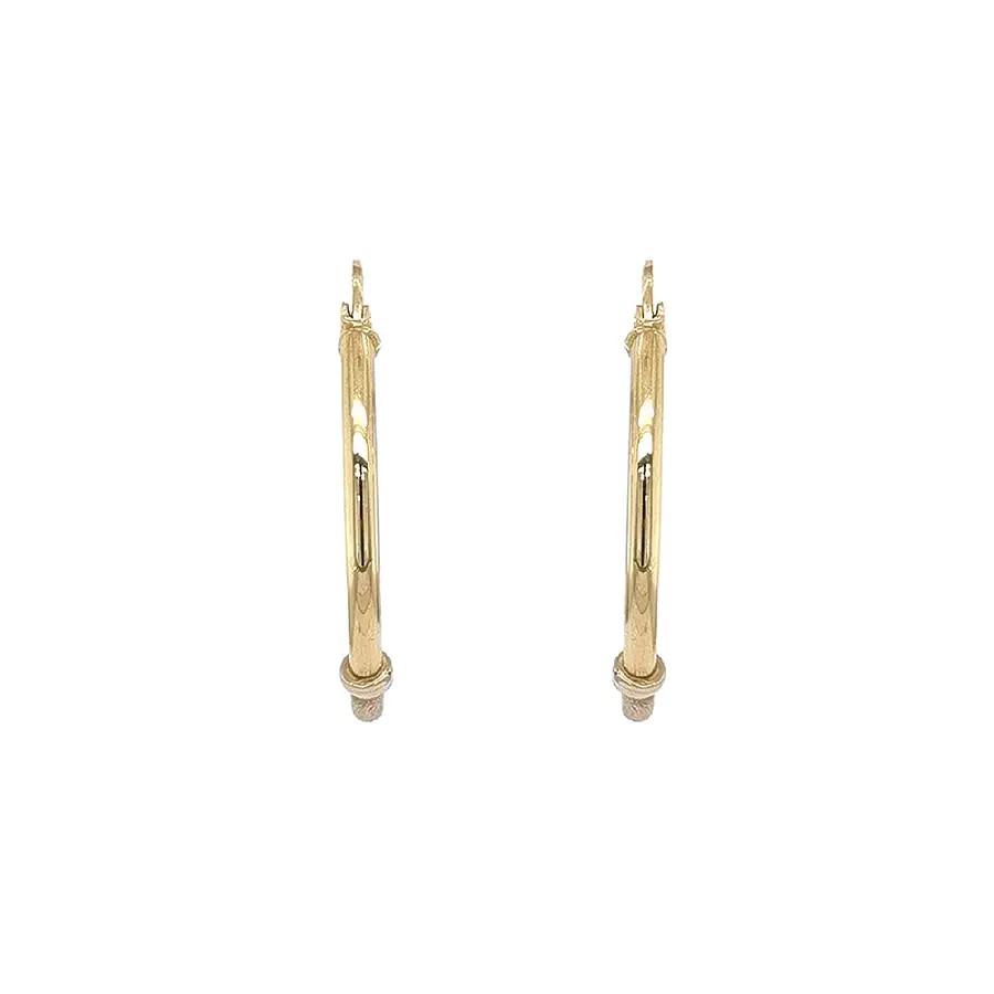 Výrazné Kruhové Náušnice s Kombinací Lesku a Matu