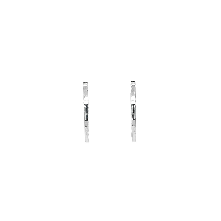 Round Earrings made of Combination Gold