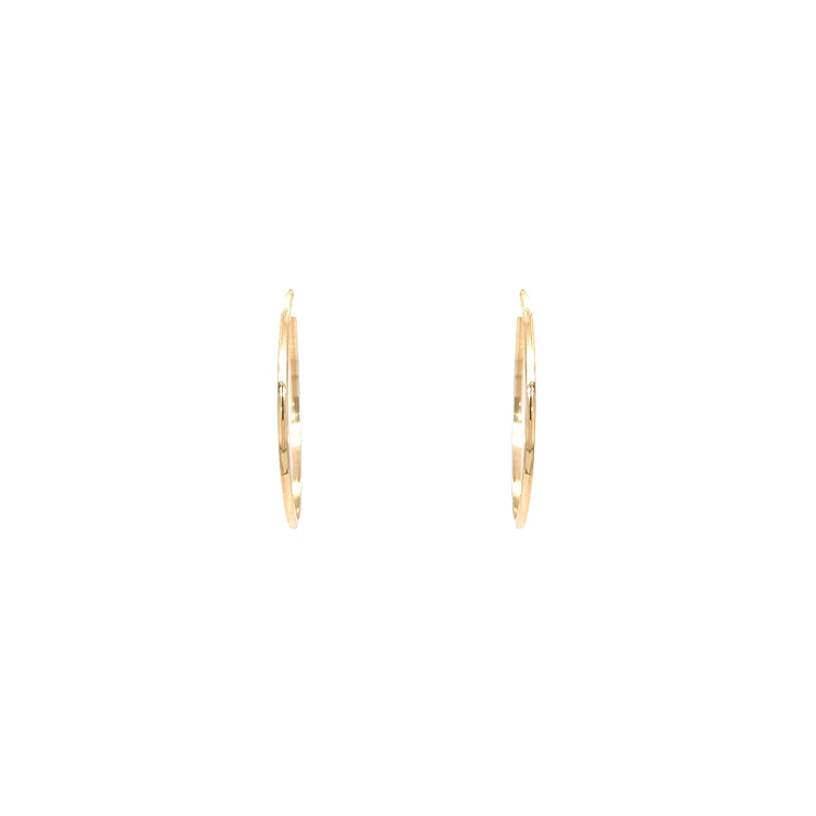 Gold Round Earrings
